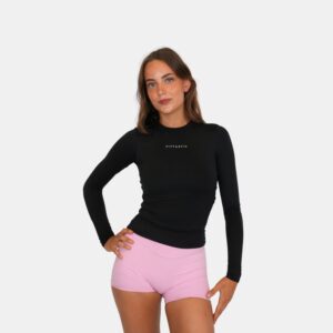 Fitted longsleeve black