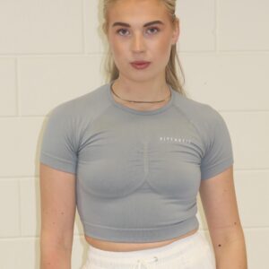 cropped top light gray