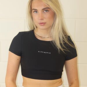 Shirtje open rug noir black